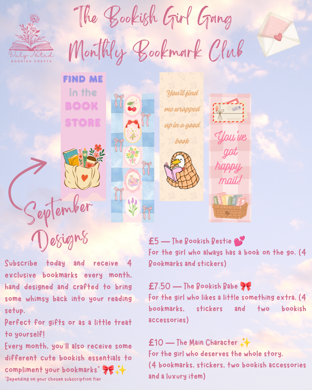 ✨🌸The Bookish Girl Gang Monthly Bookmark Club 🌸✨
